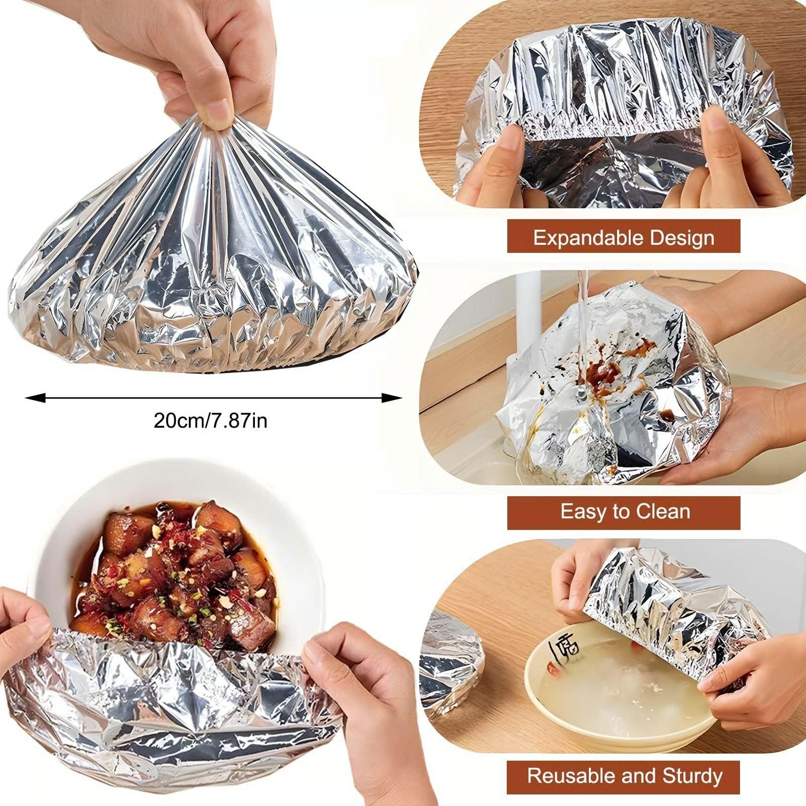 Reusable Foil Food Covers — image 1